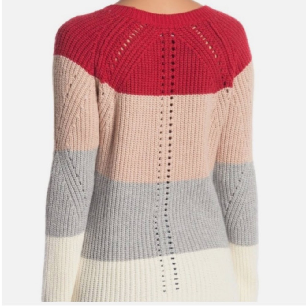 Lucky Brand Crewneck Pointelle Sweater - Picture 7 of 11